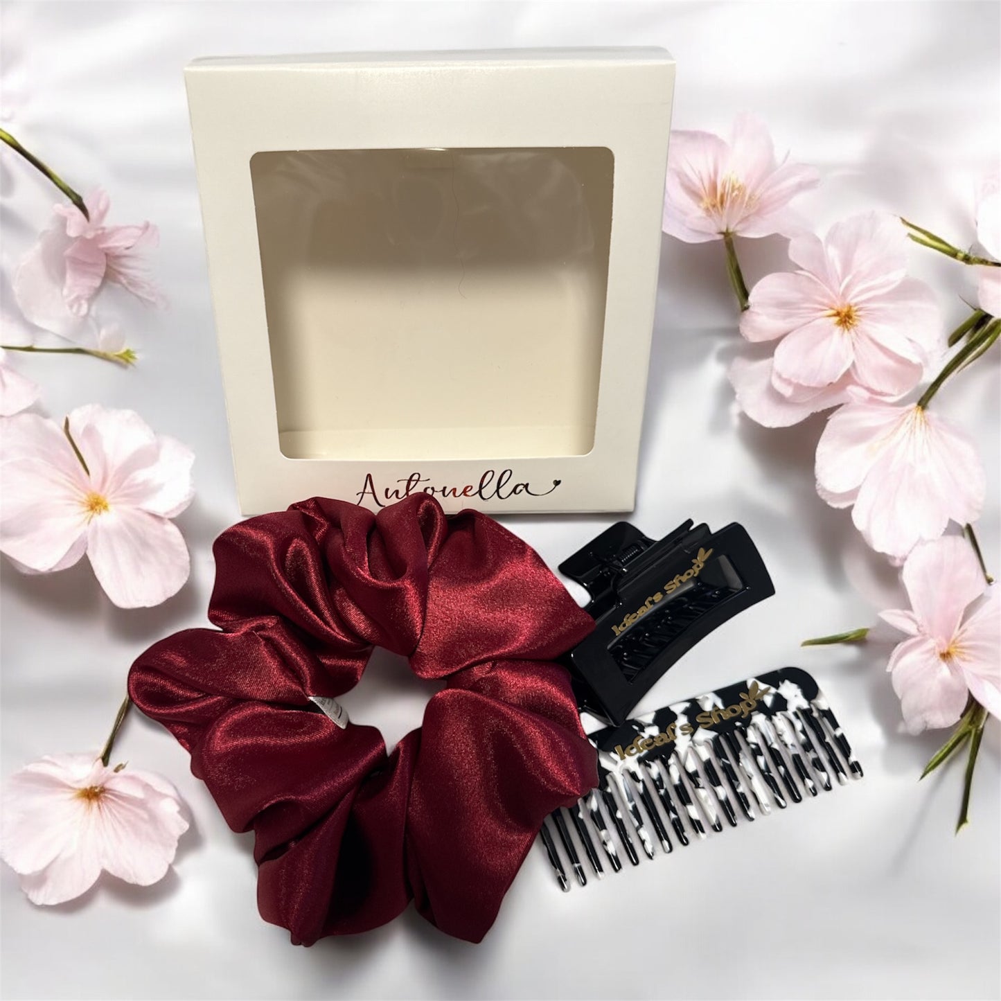 Gift Box - Scrunchie - Comb  Black - Claw