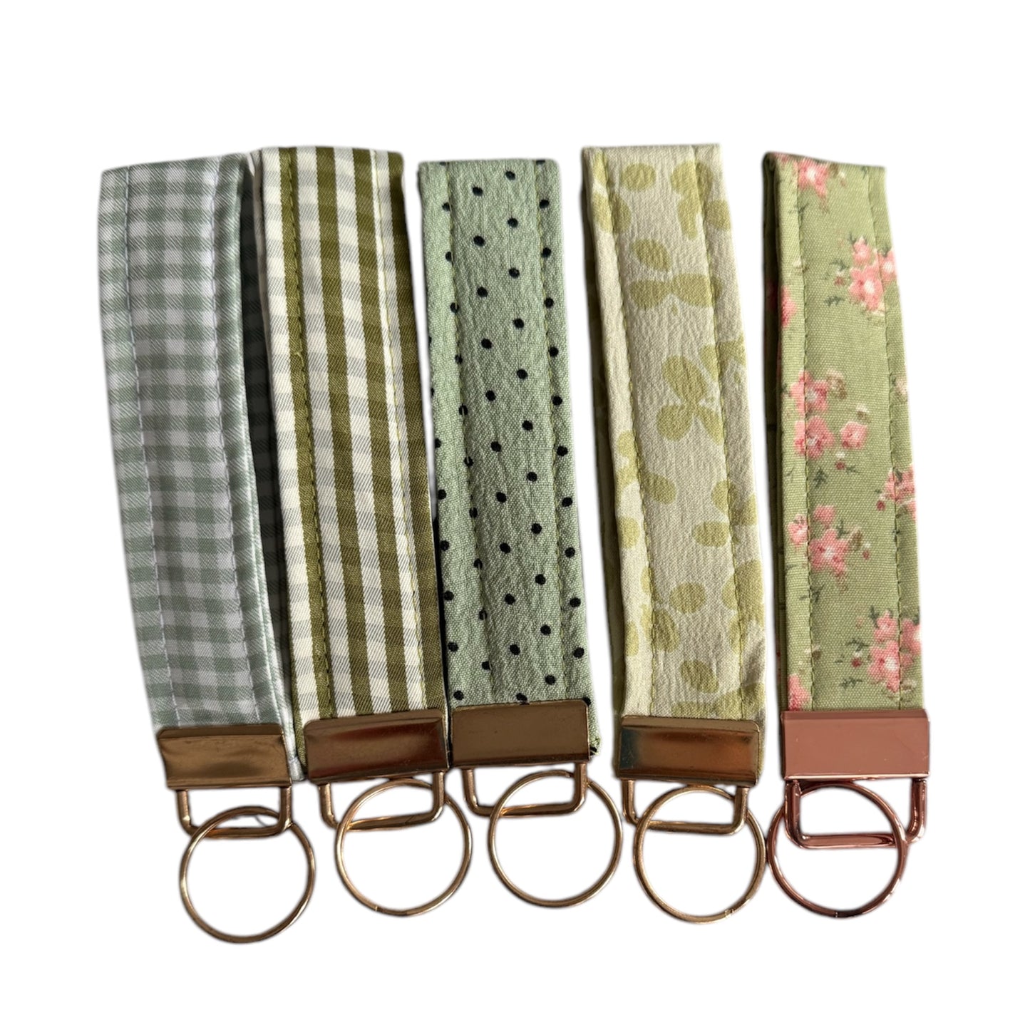 Rectangular Wristlet Keychains Green