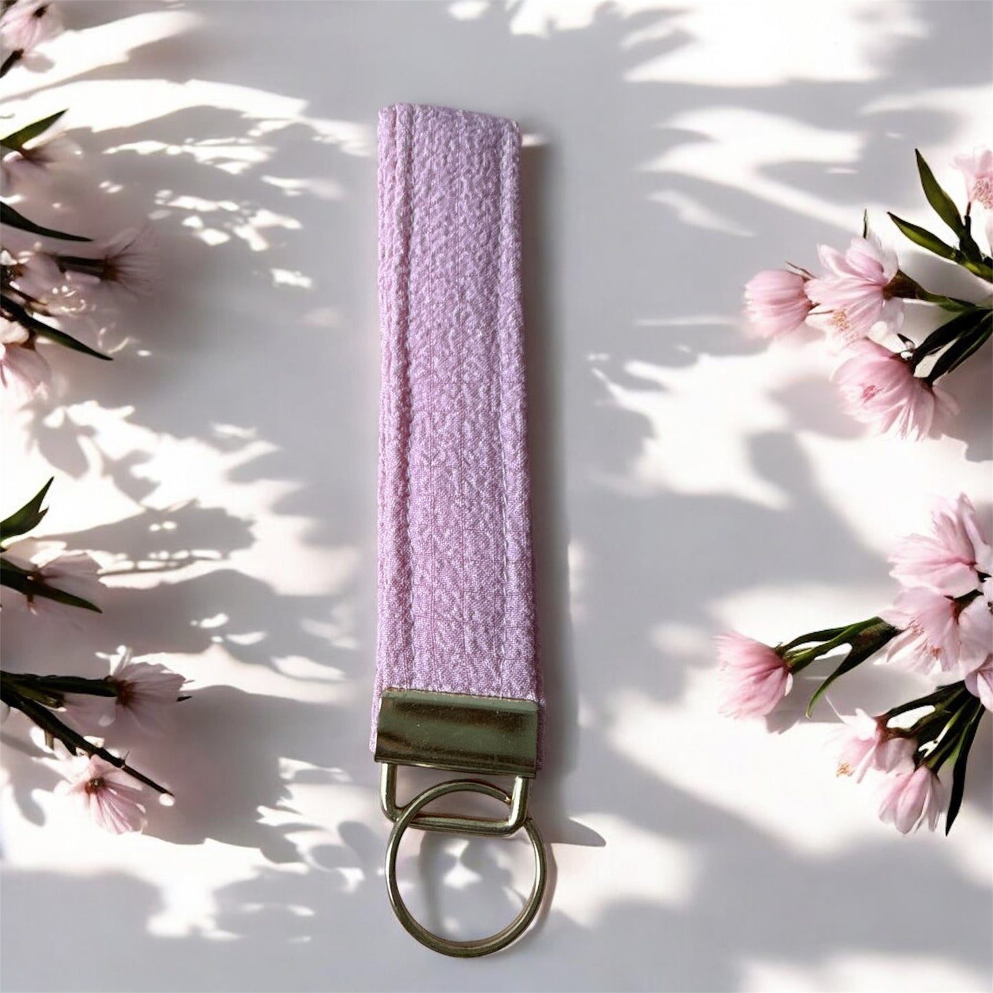 Rectangular Wristlet Keychains in Pink