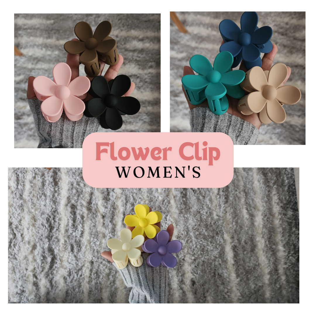Flower Hair Claw Sky