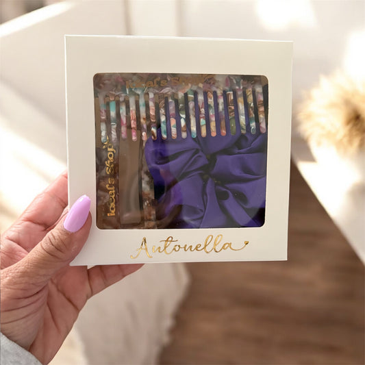 Gift Box - Scrunchie - Comb - Claw
