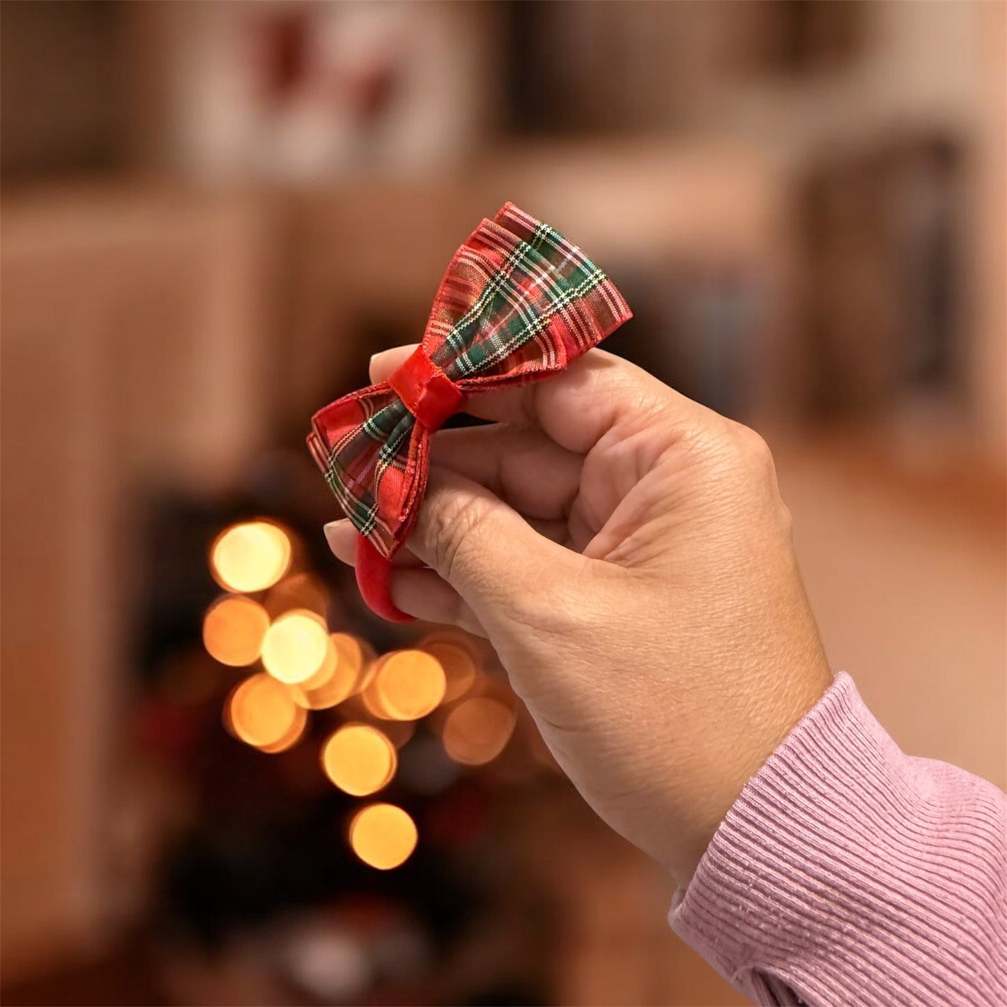 Christmas Hair Bow Set - Festive Edition - 4 Pieces