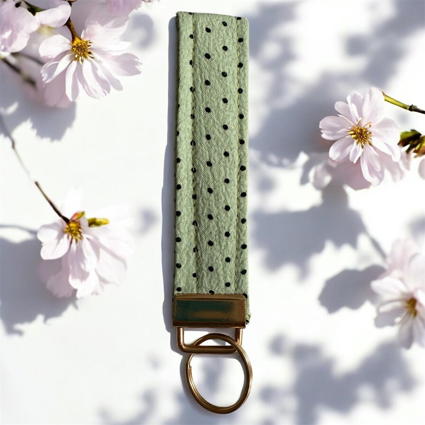 Rectangular Wristlet Keychains Green