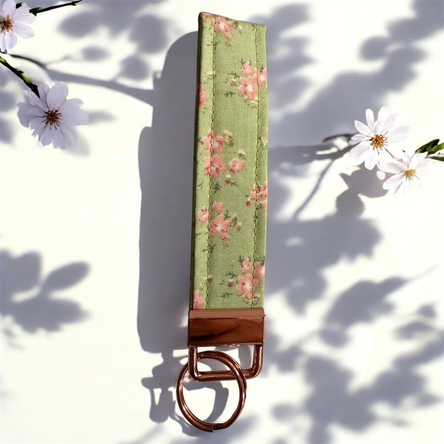 Rectangular Wristlet Keychains Green