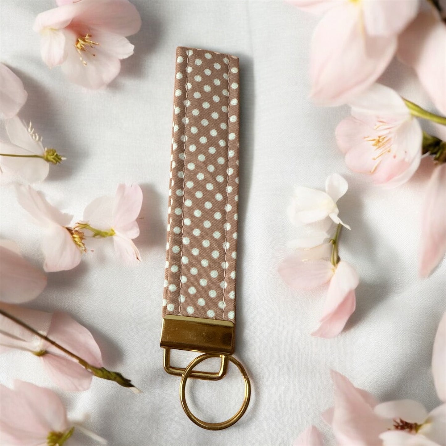 Rectangular Wristlet Keychains in Pink