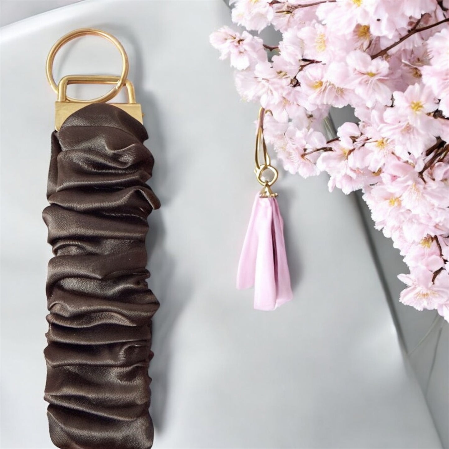 Satin Wristlet Keychains