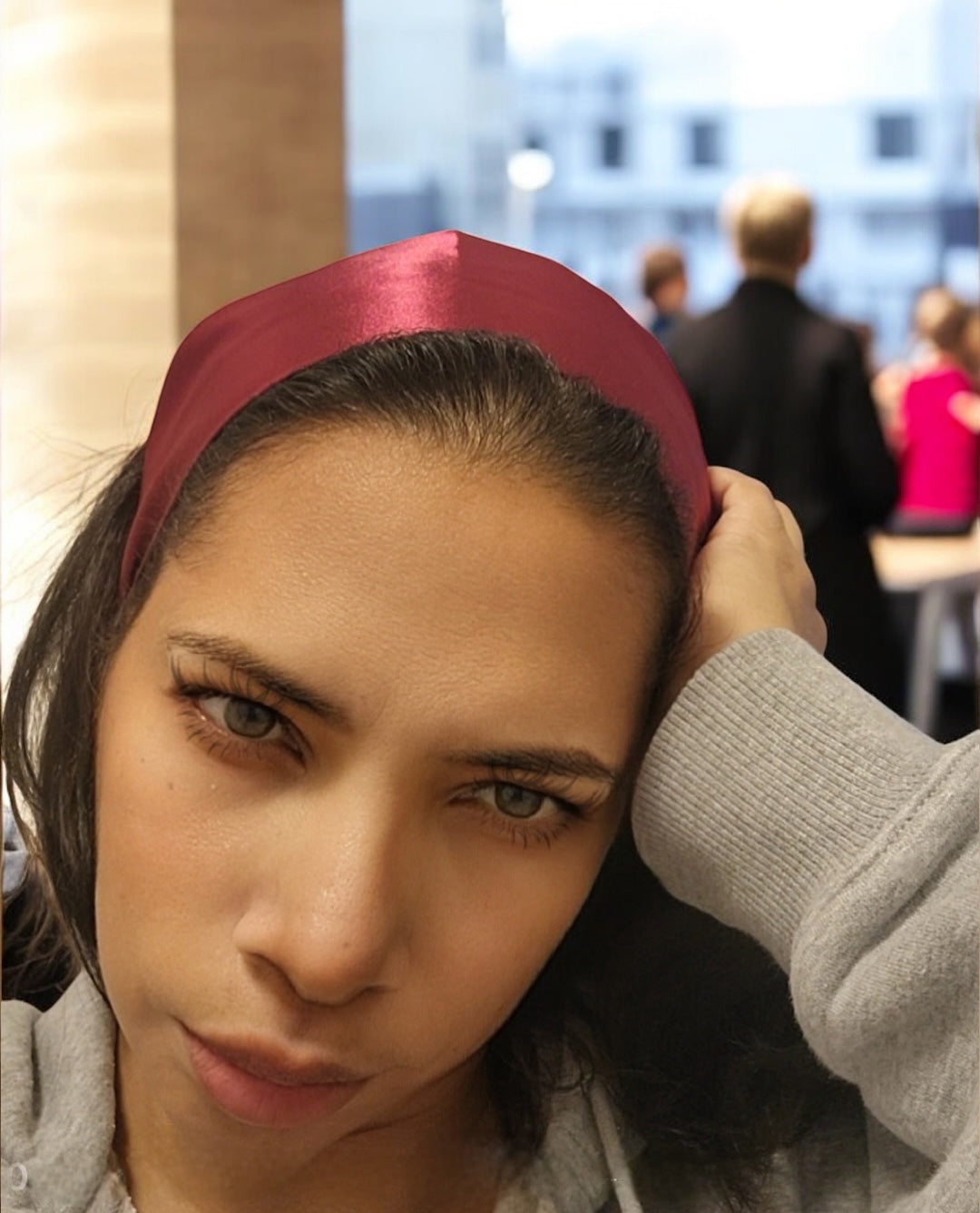 Set of 3 Premium Elegant Satin Headbands.