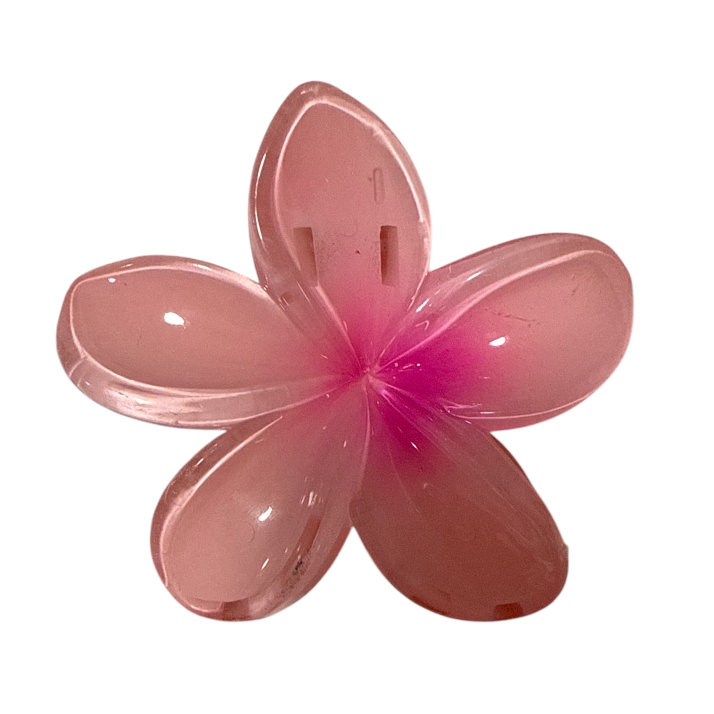 Sparkly Flower Hair Claw Pink