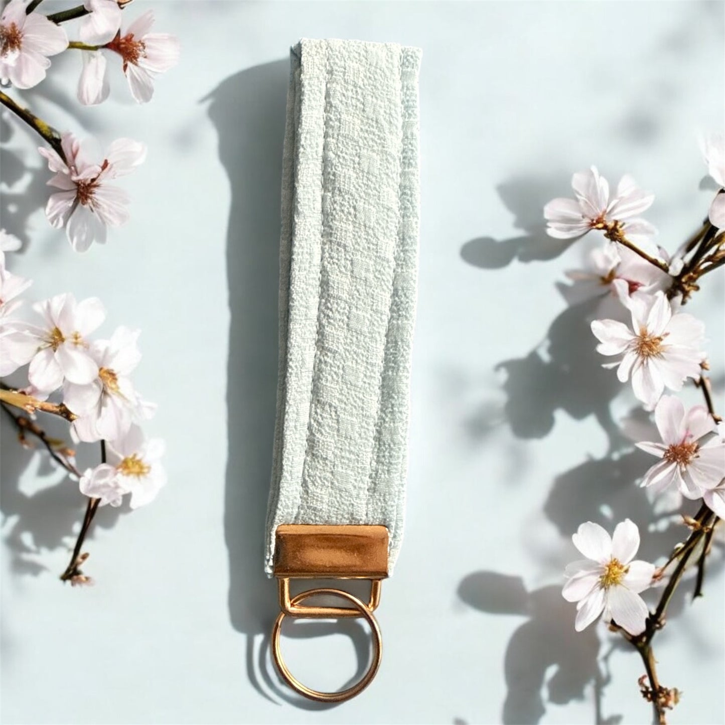 Rectangular Wristlet Keychains in Blue