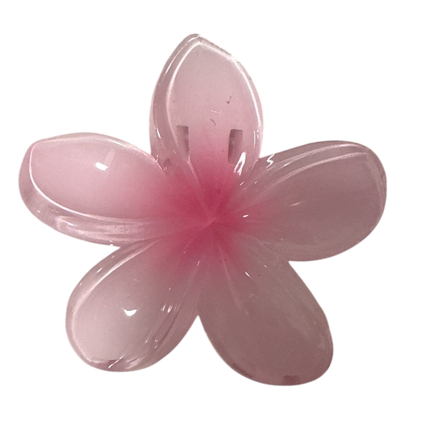 Sparkly Flower Hair Claw Pink