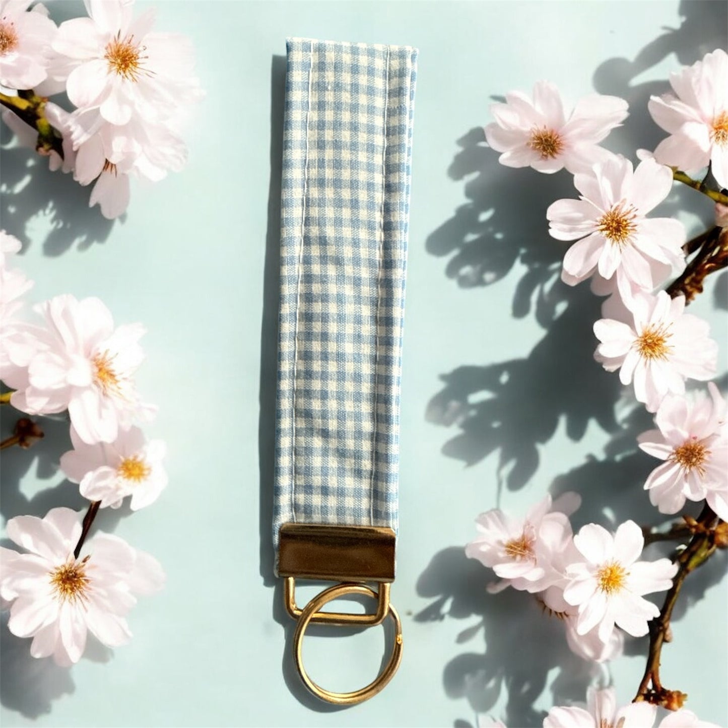 Rectangular Wristlet Keychains in Blue