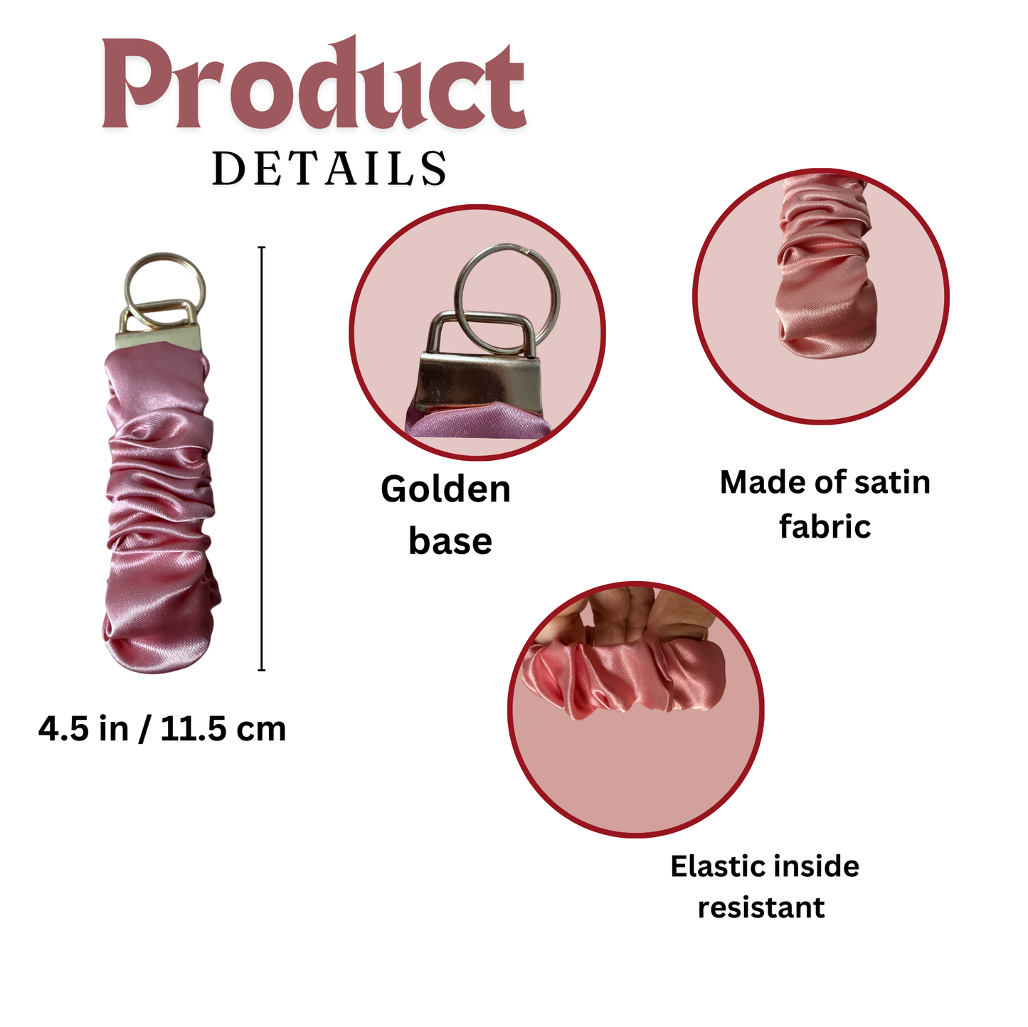 Satin Wristlet Keychains