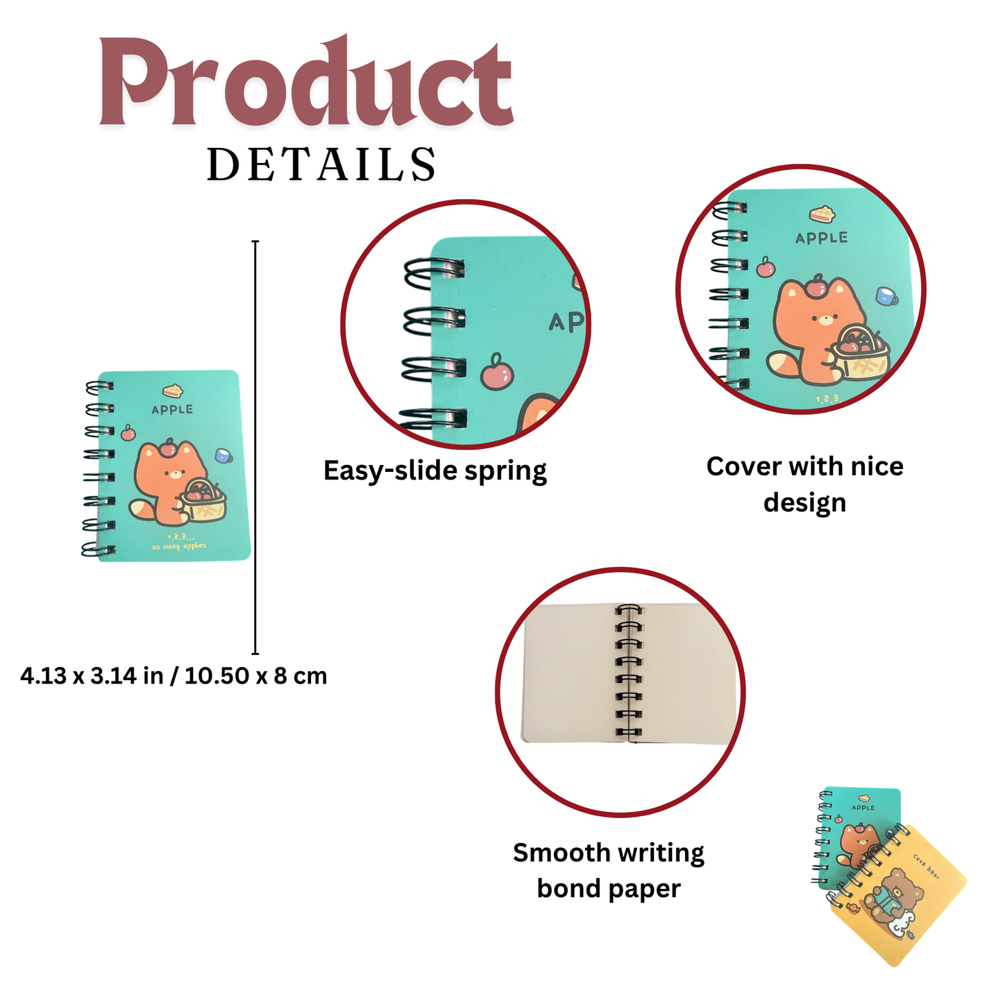 Mini Cartoon Notebook