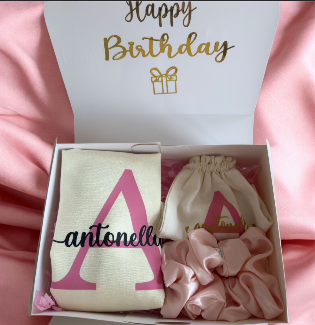 Gift Box: Personalized Tote Bag and Pouch