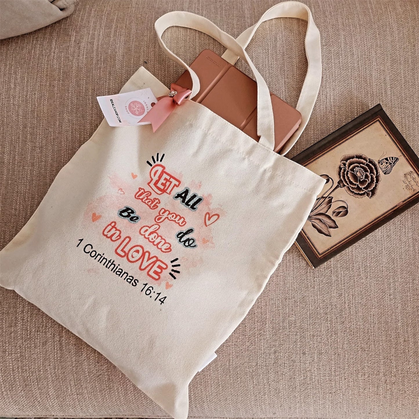 Tote Bag 1 Corinthianas 16:14