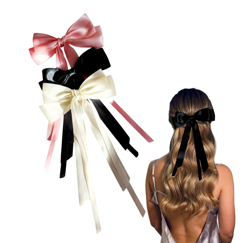 Set of 3 Lovely Satin Bows