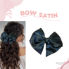 Set of 3 satin fabric bows with short tips