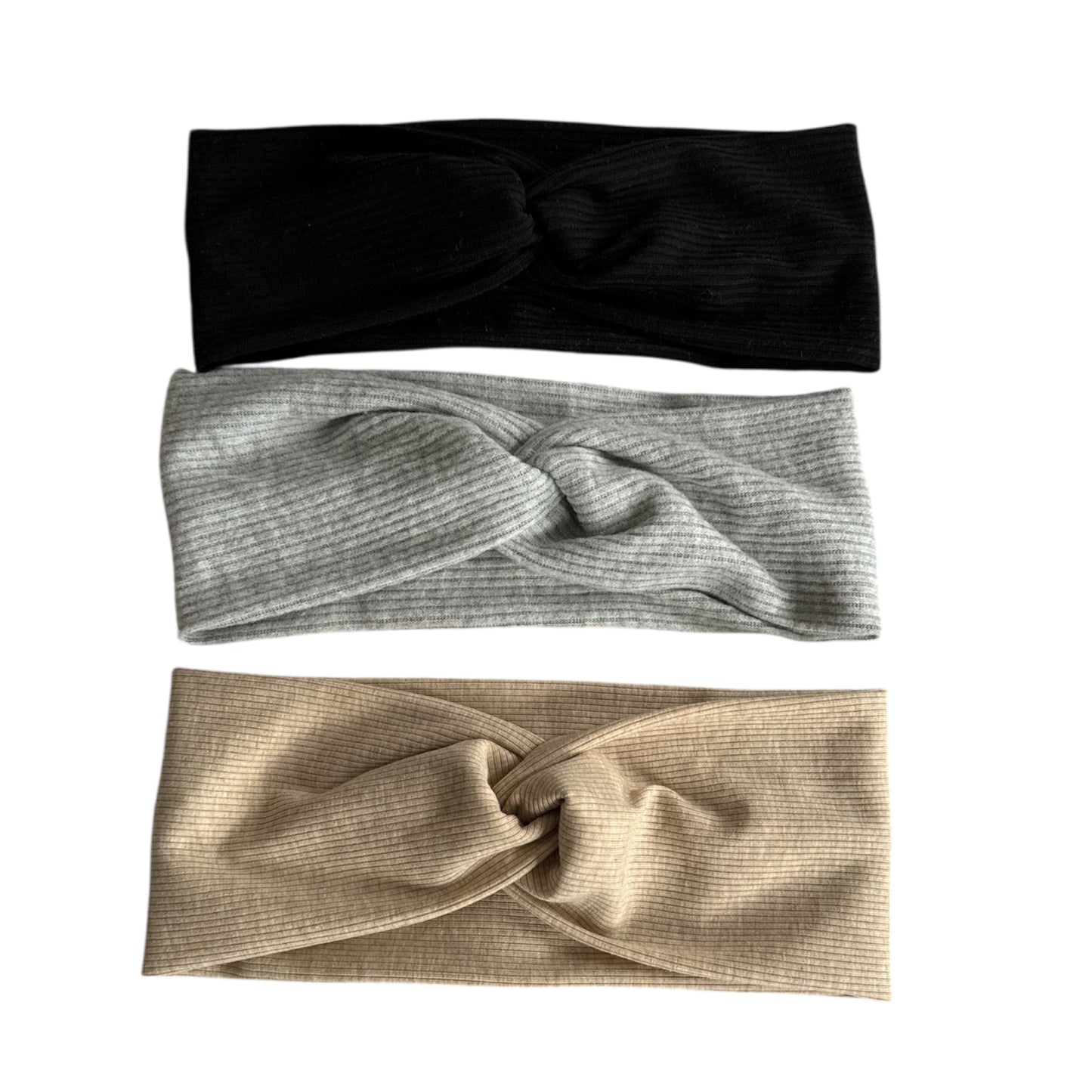 Set of 3 Soft, Stretchy Crisscross Headbands