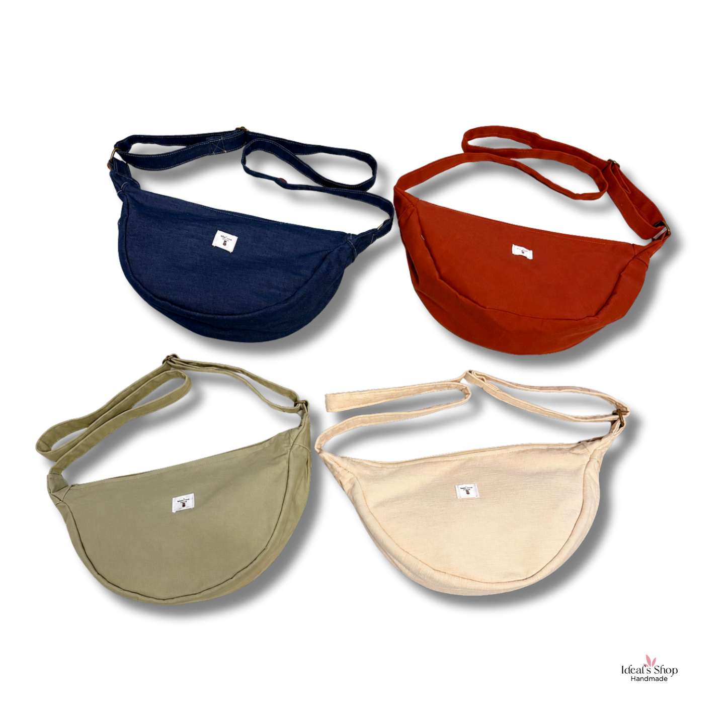 Handmade Adjustable Crossbody Sling Bag with Inner Pocket