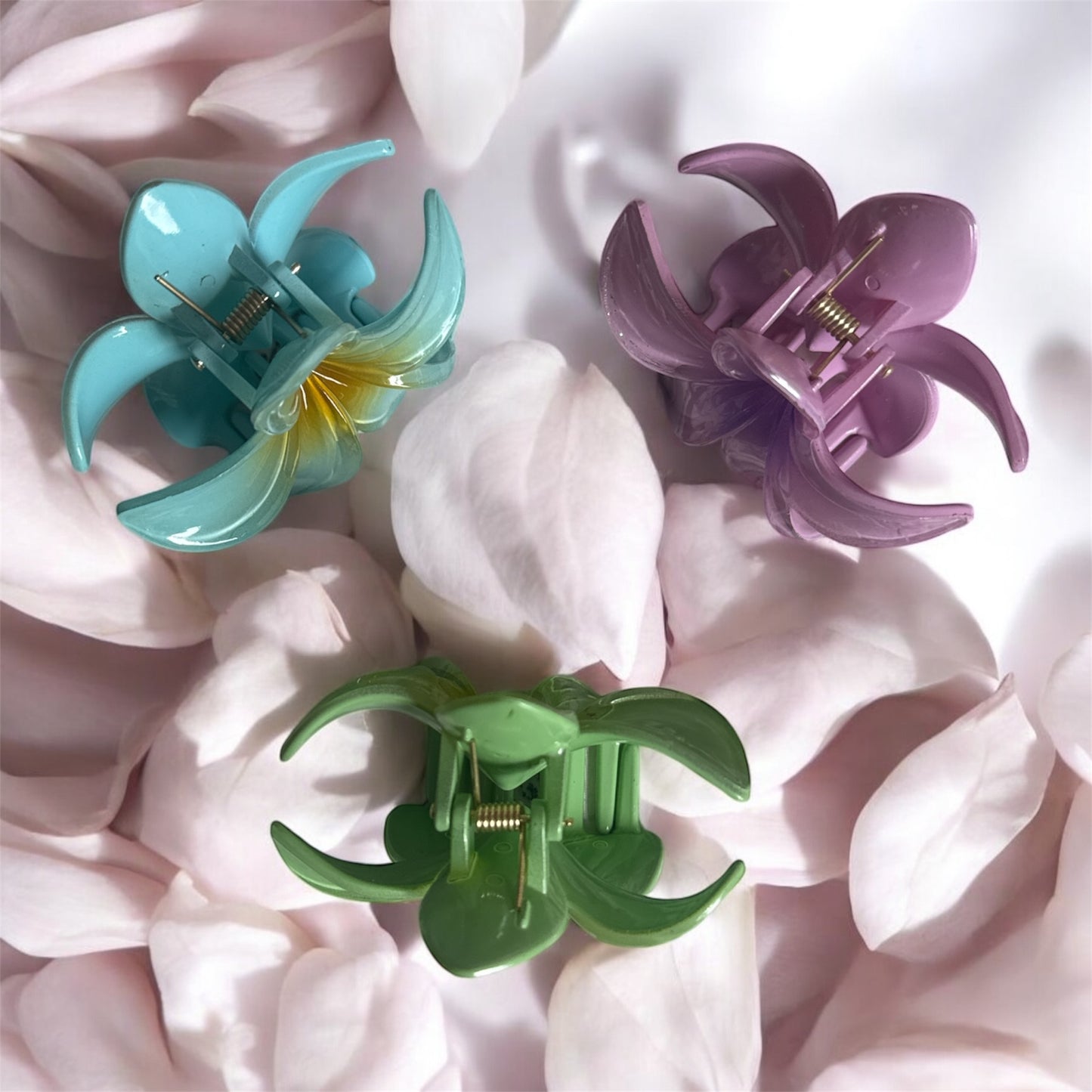 Sparkly Flower Hair Claw