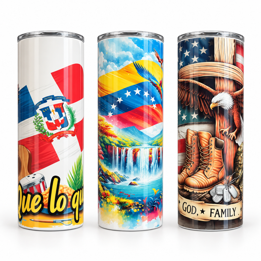 Personalized 20 oz Tumbler Countries