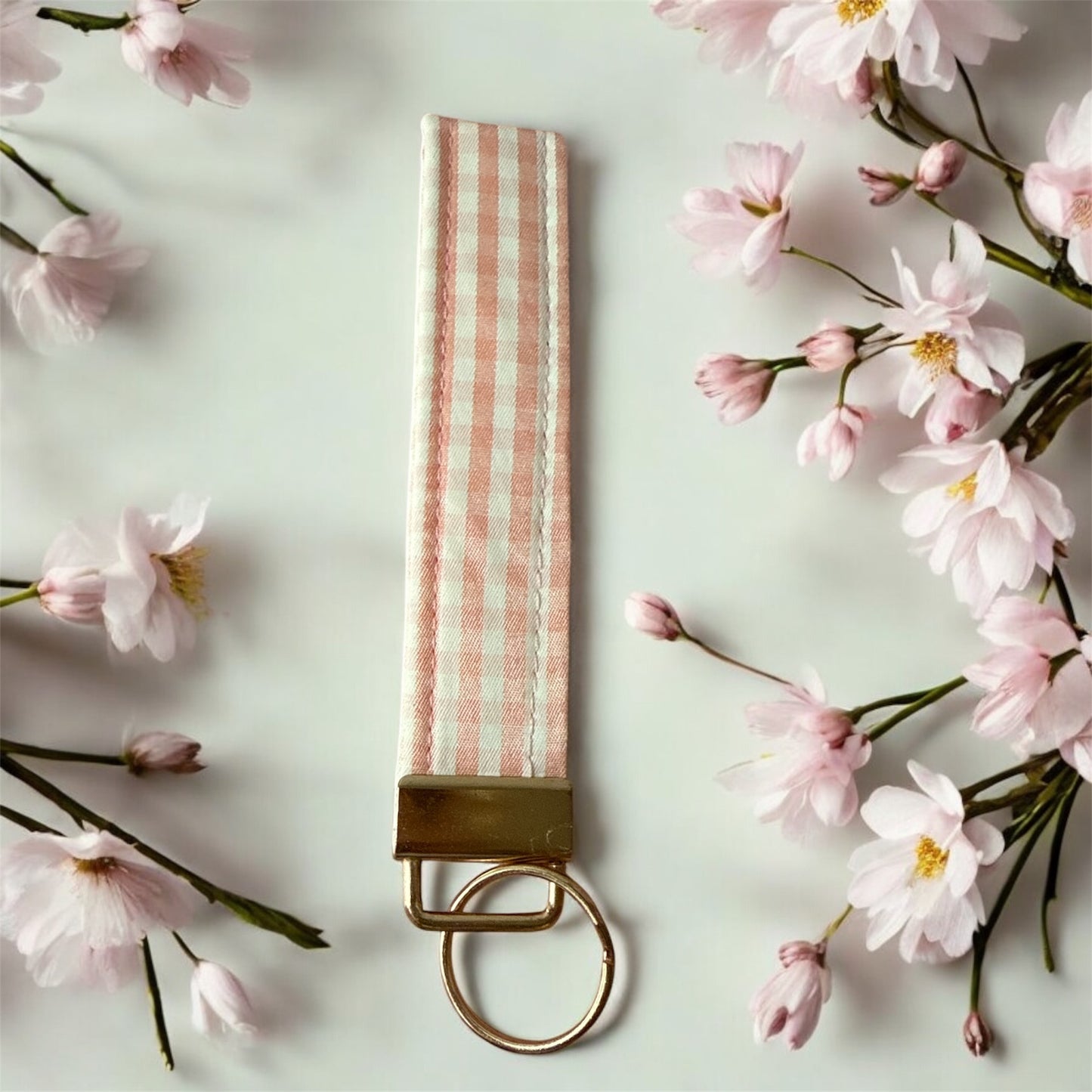Rectangular Wristlet Keychains in Pink