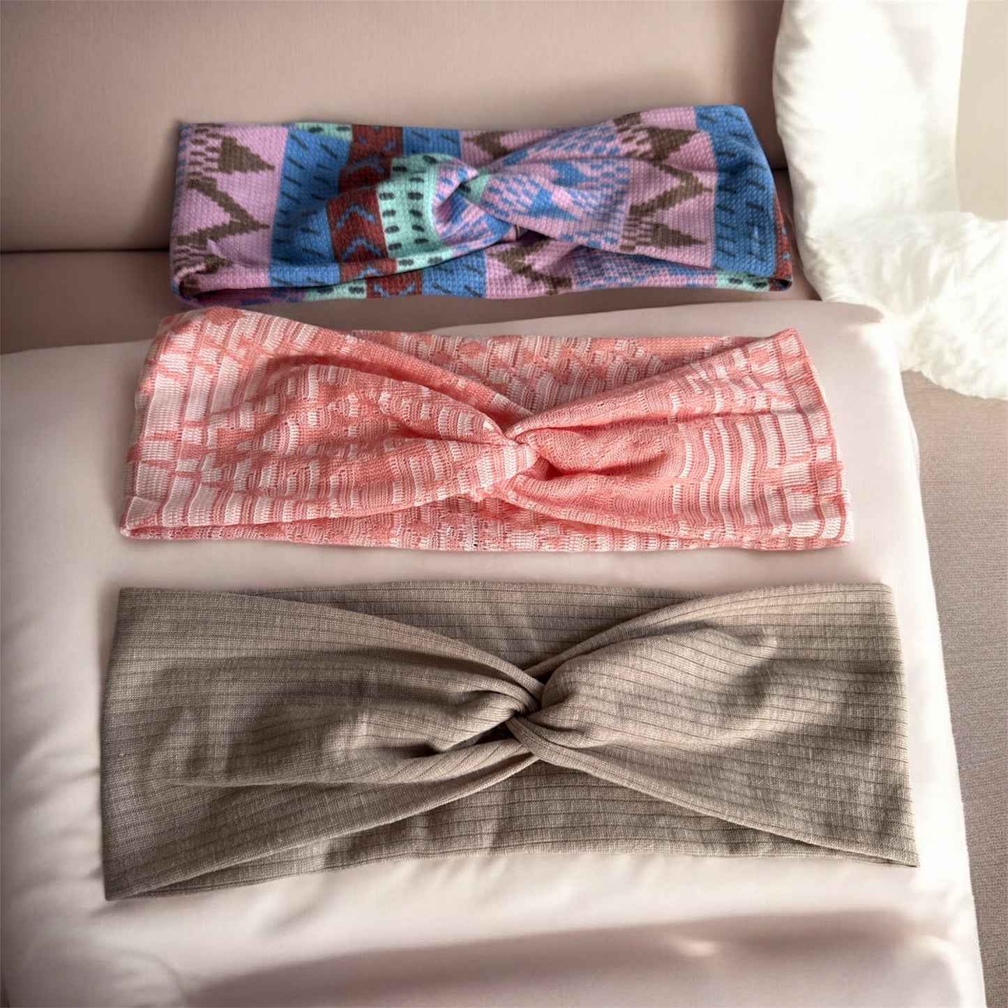 Set of 3 Soft, Stretchy Crisscross Headbands