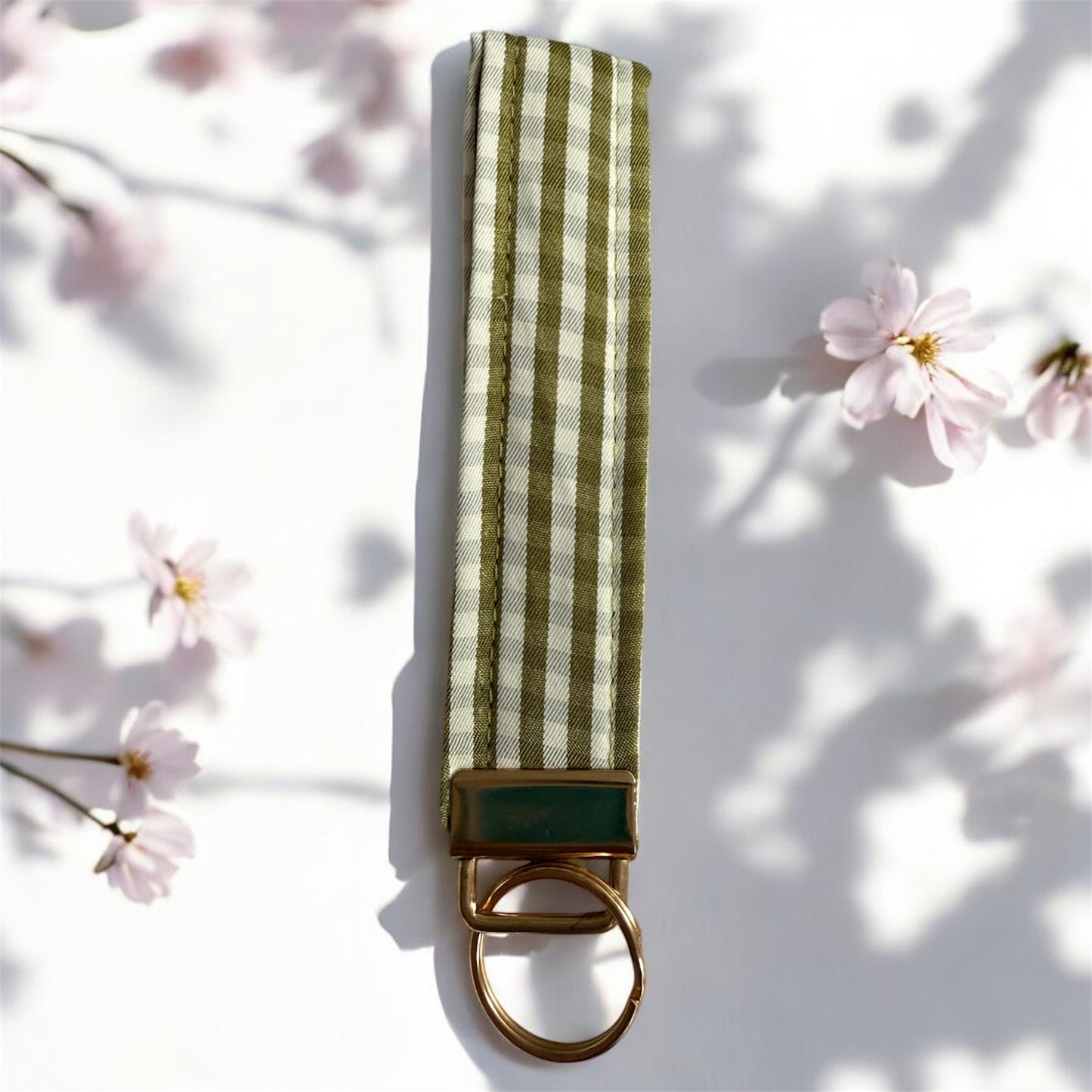 Rectangular Wristlet Keychains Green