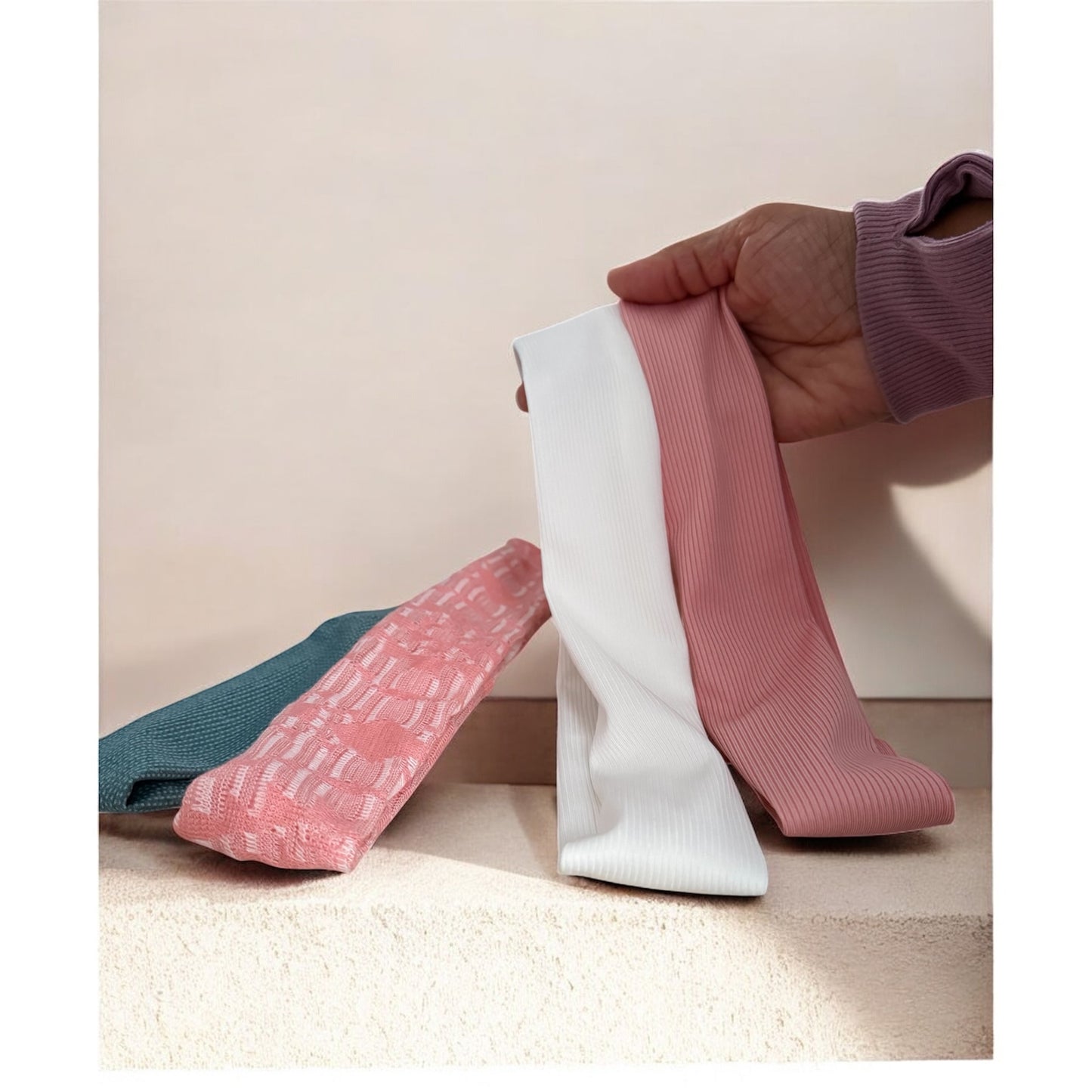 Ideal's SoftFit Set - Ultra-Comfortable Elastic Headbands - 4-Pack