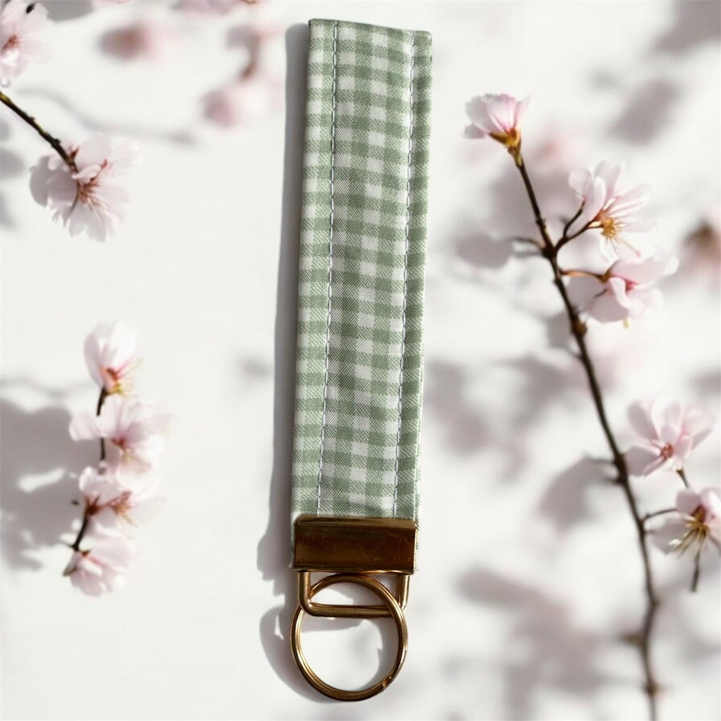 Rectangular Wristlet Keychains Green