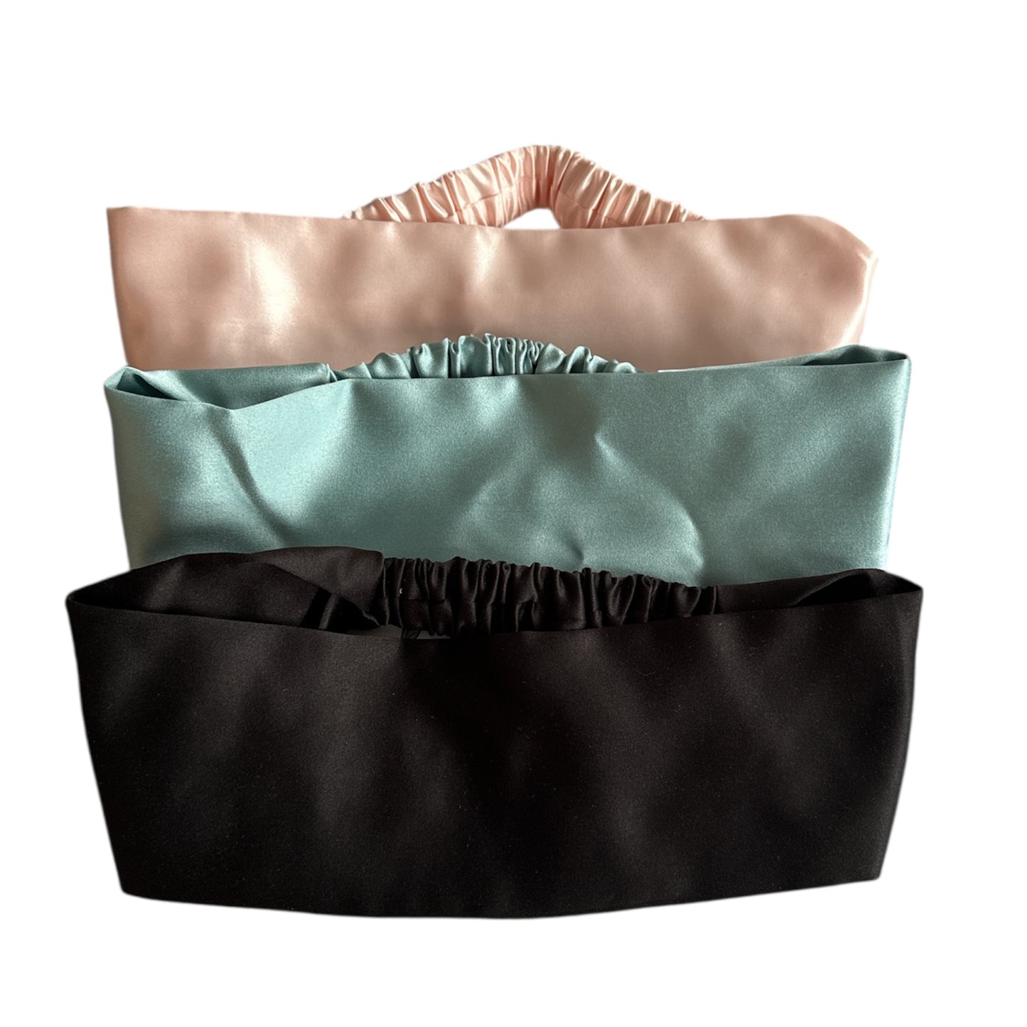 Set of 3 Premium Elegant Satin Headbands.