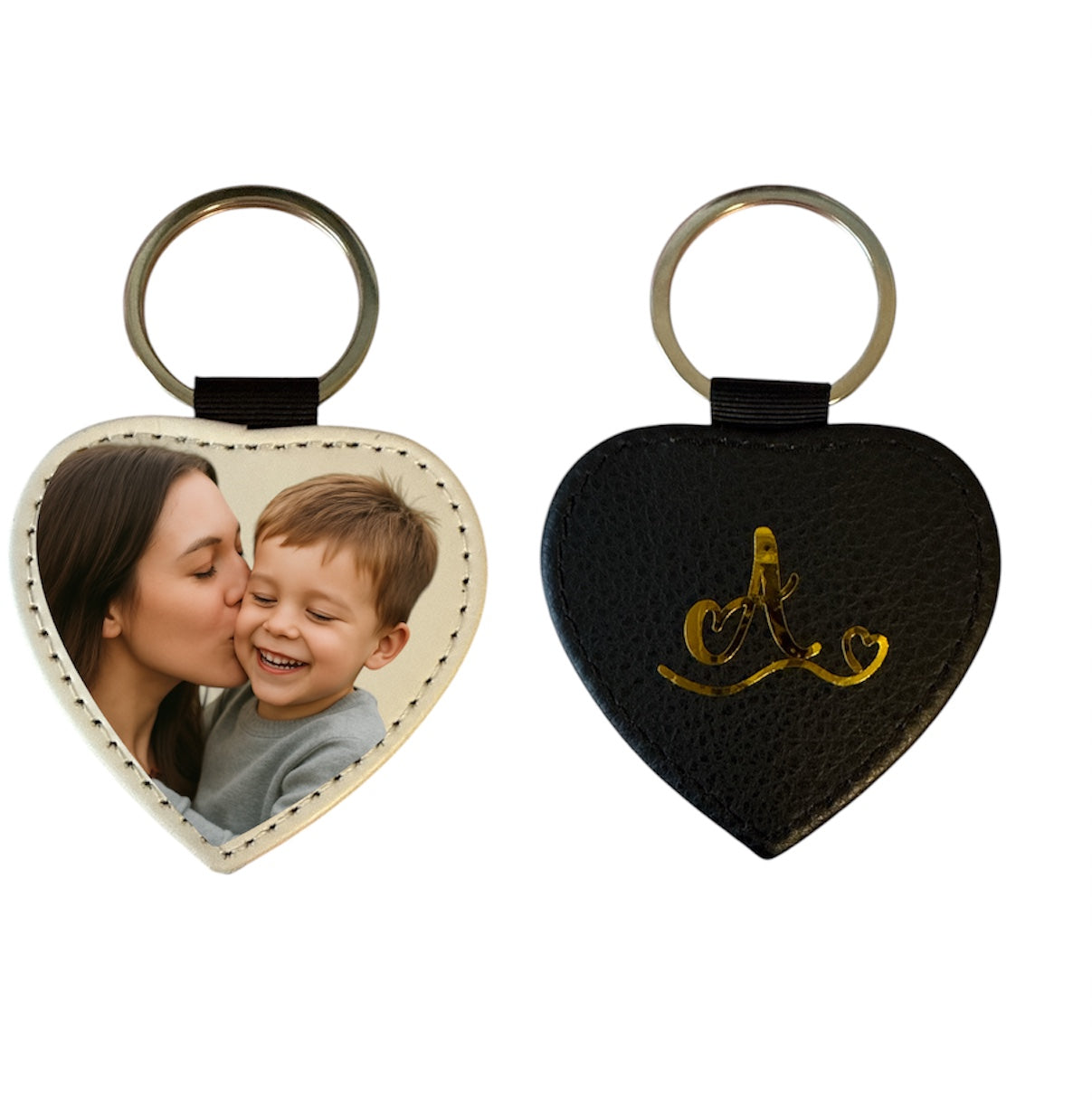 Personalized Heart Keychains