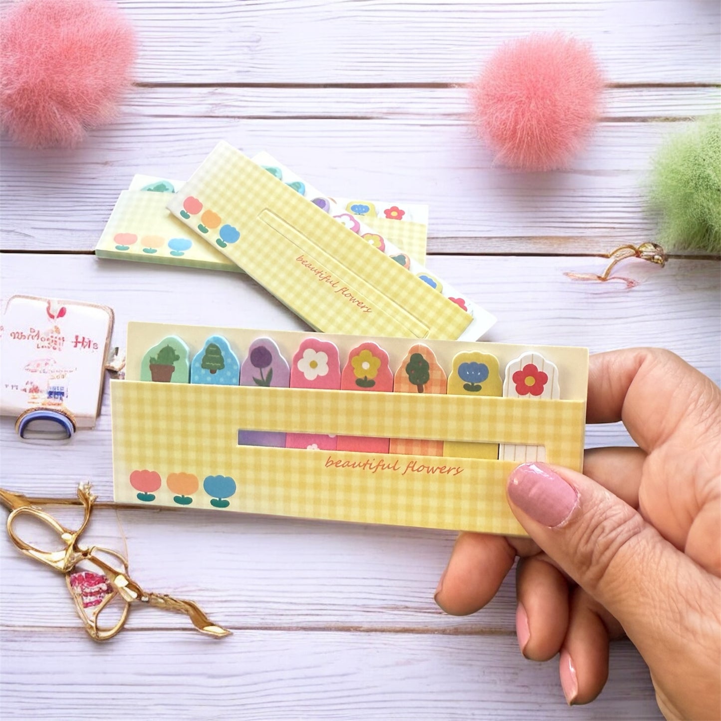 Flower Index Note Sticker Set