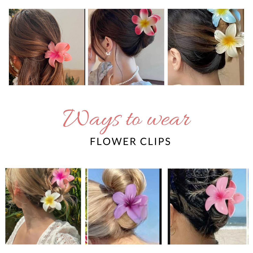 Sparkly Flower Hair Claw