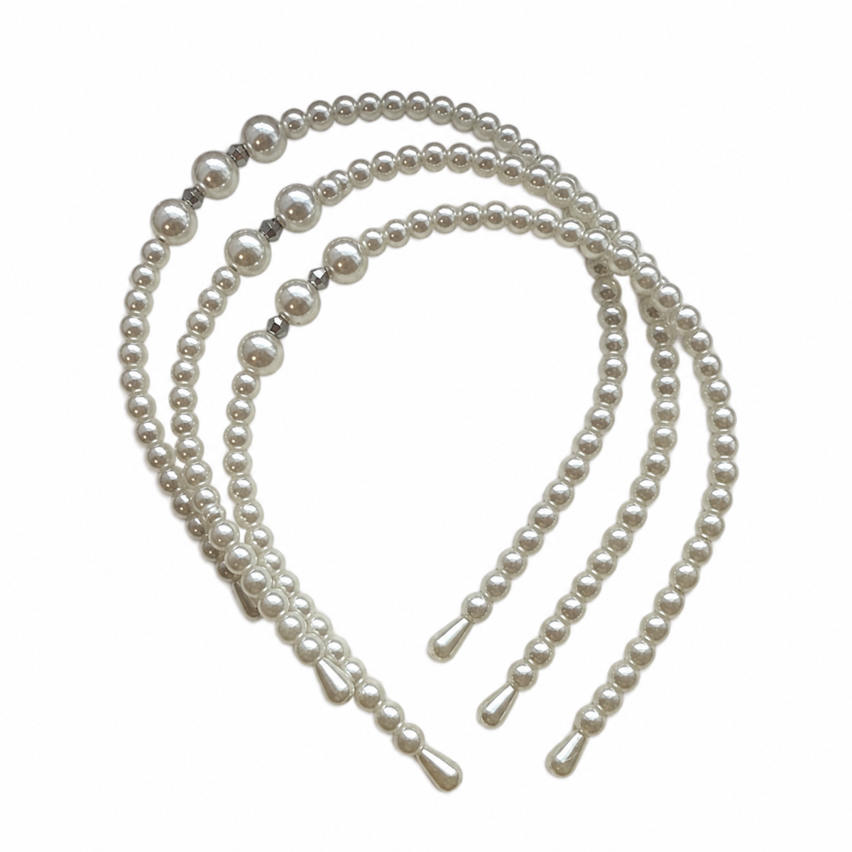Coquette Pearl Headband with Rhinestone Accent