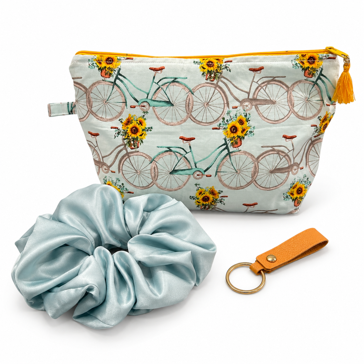 Large Essential Beauty Trio | Bag, Scrunchie & Keychain Gift Set