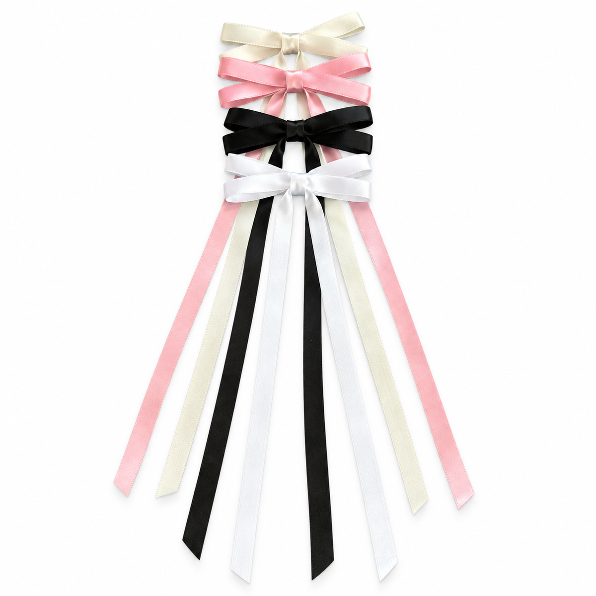 Classic Satin Hair Bow Clips